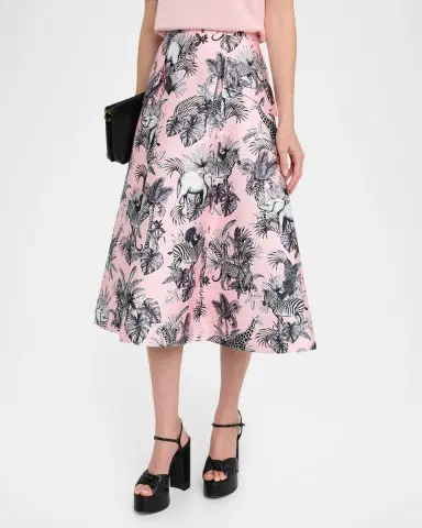 Maison Common African Adventure Pocket A-Line Midi Skirt | Thumbnail 4 Maison Common African Adventure Pocket A-Line Midi Skirt | Thumbnail 4