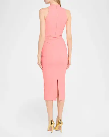 Chiara Boni La Petite Robe Nimby Beaded Stretch Jersey Midi Sheath Dress | Thumbnail 3 Chiara Boni La Petite Robe Nimby Beaded Stretch Jersey Midi Sheath Dress | Thumbnail 3
