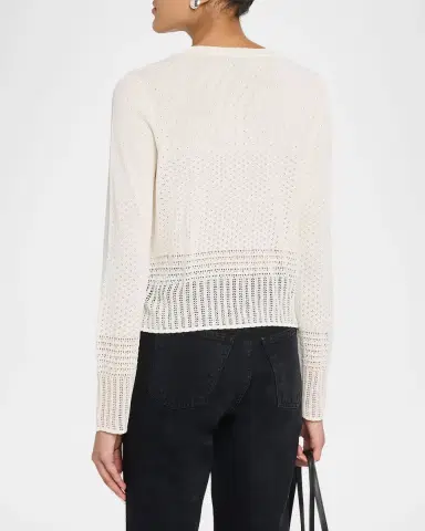Rag & Bone Michelle Scalloped Pointelle-Knit Cardigan | Thumbnail 2 Rag & Bone Michelle Scalloped Pointelle-Knit Cardigan | Thumbnail 2