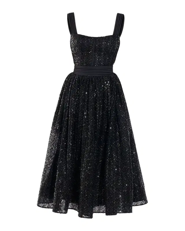 Charlotte Sequined Midi Dress Charlotte Sequined Midi Dress