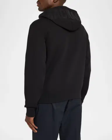 Mackage Men 's Kolton Double-Face Jersey Logo Hoodie | Thumbnail 2 Mackage Men 's Kolton Double-Face Jersey Logo Hoodie | Thumbnail 2