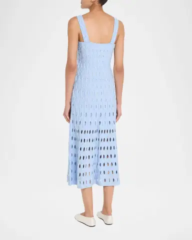 SIMKHAI Christina Knit Twist-Front Midi Dress | Thumbnail 2 SIMKHAI Christina Knit Twist-Front Midi Dress | Thumbnail 2