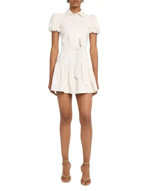 Henrietta Vegan Leather Mini Dress Henrietta Vegan Leather Mini Dress