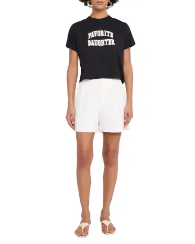 Favorite Daughter The Cropped Collegiate Short-Sleeve Tee | Thumbnail 1 Favorite Daughter The Cropped Collegiate Short-Sleeve Tee | Thumbnail 1