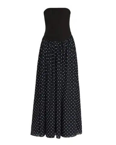 Toccin Odette Polka-Dot Strapless Maxi Dress | Thumbnail 1 Toccin Odette Polka-Dot Strapless Maxi Dress | Thumbnail 1