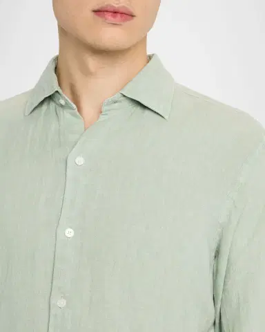 Peter Millar Men's Shoreside Linen Button-Down Shirt | Thumbnail 12 Peter Millar Men's Shoreside Linen Button-Down Shirt | Thumbnail 12