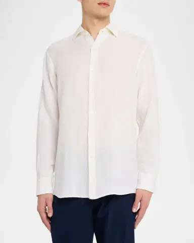 Peter Millar Men's Shoreside Linen Button-Down Shirt | Thumbnail 7 Peter Millar Men's Shoreside Linen Button-Down Shirt | Thumbnail 7
