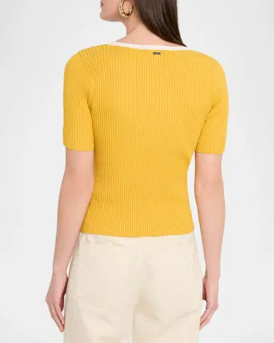 Toccin Kenzie Ribbed Scoop-Neck Top | Thumbnail 2 Toccin Kenzie Ribbed Scoop-Neck Top | Thumbnail 2