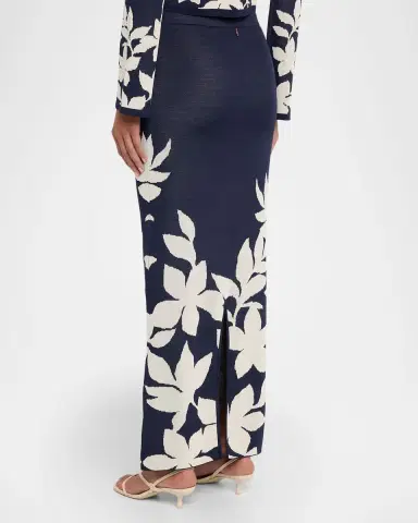 MISA Los Angeles Shae Fitted Floral Maxi Skirt | Thumbnail 3 MISA Los Angeles Shae Fitted Floral Maxi Skirt | Thumbnail 3