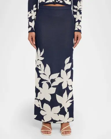 MISA Los Angeles Shae Fitted Floral Maxi Skirt | Thumbnail 4 MISA Los Angeles Shae Fitted Floral Maxi Skirt | Thumbnail 4