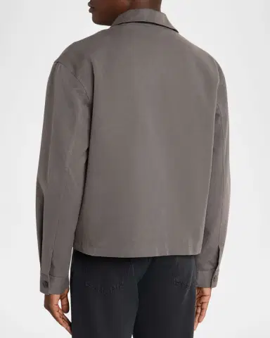 FRAME Men 's Cotton Canvas Trucker Jacket | Thumbnail 3 FRAME Men 's Cotton Canvas Trucker Jacket | Thumbnail 3