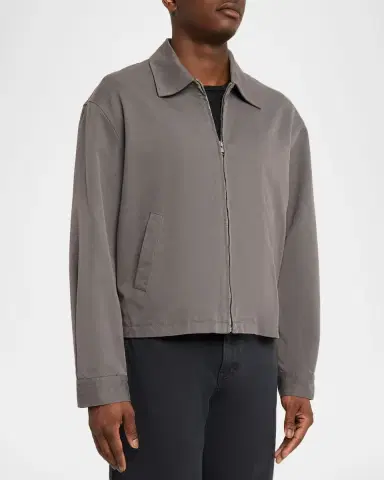 FRAME Men 's Cotton Canvas Trucker Jacket | Thumbnail 4 FRAME Men 's Cotton Canvas Trucker Jacket | Thumbnail 4