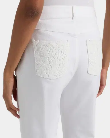 Cinq à Sept Stevie Lace Cropped Flare Jeans | Thumbnail 5 Cinq à Sept Stevie Lace Cropped Flare Jeans | Thumbnail 5