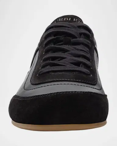 Burberry Men's Leather and Suede Knight Runner Sneakers | Thumbnail 2 Burberry Men's Leather and Suede Knight Runner Sneakers | Thumbnail 2