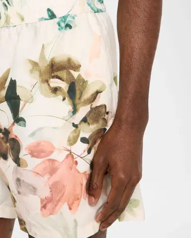 SIMKHAI Men's Lowell Watercolor Floral Swim Shorts | Thumbnail 5 SIMKHAI Men's Lowell Watercolor Floral Swim Shorts | Thumbnail 5