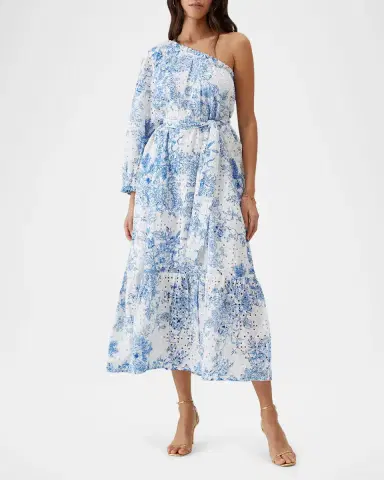 Melissa Odabash Autumn Asymmetric Eyelet Maxi Dress | Thumbnail 2 Melissa Odabash Autumn Asymmetric Eyelet Maxi Dress | Thumbnail 2