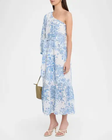 Melissa Odabash Autumn Asymmetric Eyelet Maxi Dress | Thumbnail 4 Melissa Odabash Autumn Asymmetric Eyelet Maxi Dress | Thumbnail 4