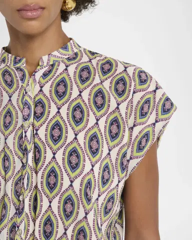 MISA Los Angeles Evie Mosaic Eye Chiffon Mini Dress | Thumbnail 4 MISA Los Angeles Evie Mosaic Eye Chiffon Mini Dress | Thumbnail 4