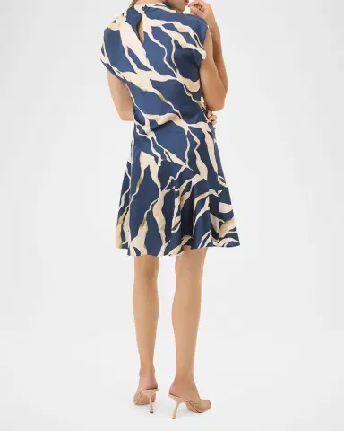 MISA Los Angeles Sandy Abstract Satin Mini Dress | Thumbnail 2 MISA Los Angeles Sandy Abstract Satin Mini Dress | Thumbnail 2