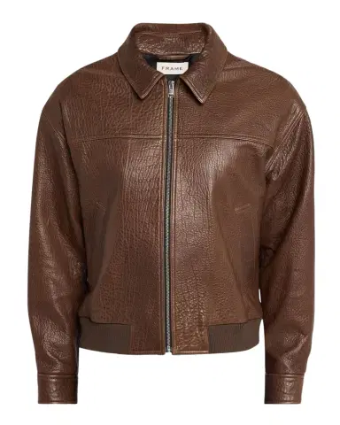 FRAME Textured Leather Jacket | Thumbnail 1 FRAME Textured Leather Jacket | Thumbnail 1