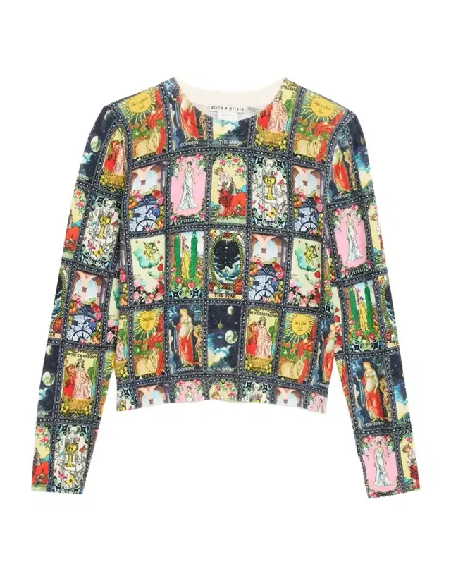 Carolee Tarot Printed Crewneck Sweater Carolee Tarot Printed Crewneck Sweater