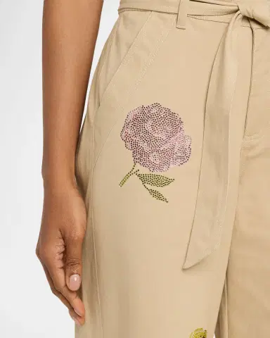 Cinq à Sept Mylah Heatset Roses Pants | Thumbnail 4 Cinq à Sept Mylah Heatset Roses Pants | Thumbnail 4