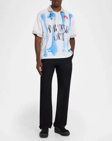 Alchemist Men's Paradise Lost Graphic-Print Polo Shirt | Thumbnail 2 Alchemist Men's Paradise Lost Graphic-Print Polo Shirt | Thumbnail 2