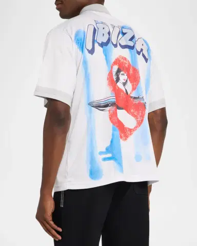 Alchemist Men's Paradise Lost Graphic-Print Polo Shirt | Thumbnail 3 Alchemist Men's Paradise Lost Graphic-Print Polo Shirt | Thumbnail 3
