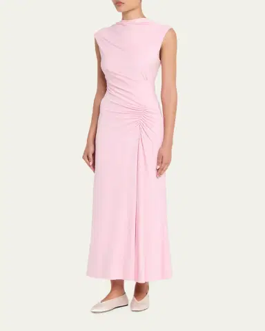 Simkhai Acacia Draped Jersey Midi Dress | Thumbnail 4 Simkhai Acacia Draped Jersey Midi Dress | Thumbnail 4