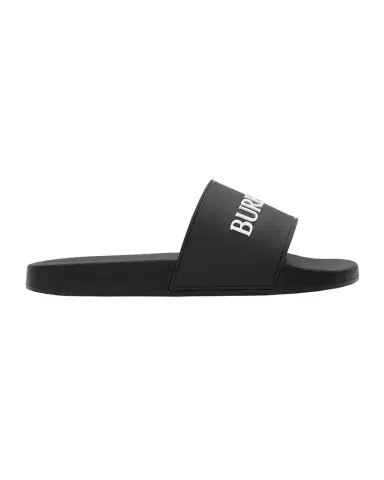 Burberry Men's Logo Contoured-Insole Slide Sandals | Thumbnail 1 Burberry Men's Logo Contoured-Insole Slide Sandals | Thumbnail 1
