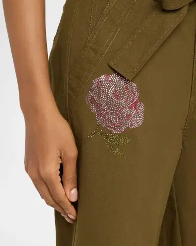 Cinq à Sept Wide-Leg Heatset Roses Pants | Thumbnail 5 Cinq à Sept Wide-Leg Heatset Roses Pants | Thumbnail 5
