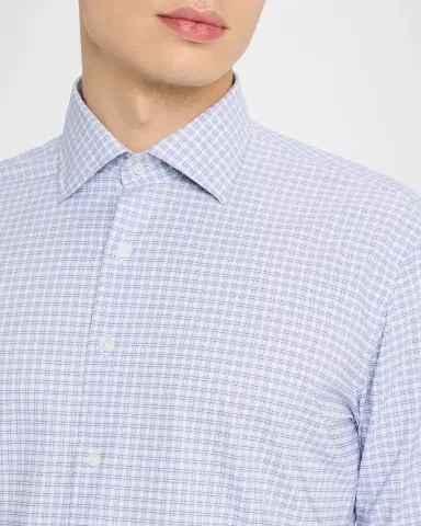 Peter Millar Men's Phillip Performance Twill Check Sport Shirt | Thumbnail 5 Peter Millar Men's Phillip Performance Twill Check Sport Shirt | Thumbnail 5