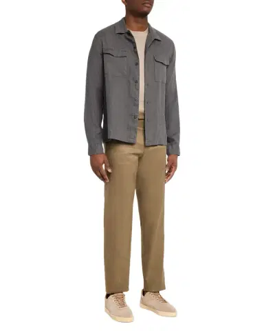 Vince Men 's Linen Garage Button-Down Shirt | Thumbnail 1 Vince Men 's Linen Garage Button-Down Shirt | Thumbnail 1