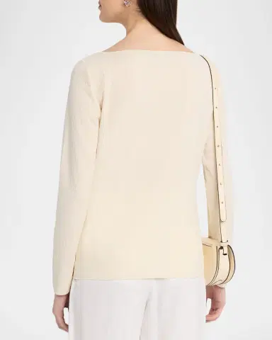 Emporio Armani Bateau-Neck Pullover Sweater | Thumbnail 3 Emporio Armani Bateau-Neck Pullover Sweater | Thumbnail 3