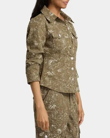 Cinq à Sept Canyon Garden Doodle Scrunched Jacket | Thumbnail 6 Cinq à Sept Canyon Garden Doodle Scrunched Jacket | Thumbnail 6