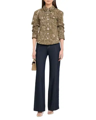 Cinq à Sept Canyon Garden Doodle Scrunched Jacket | Thumbnail 1 Cinq à Sept Canyon Garden Doodle Scrunched Jacket | Thumbnail 1