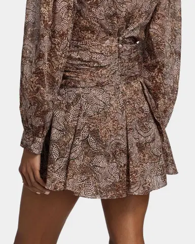 Isabel Marant Camia Paisley-Print Ruflled Mini Skirt | Thumbnail 2 Isabel Marant Camia Paisley-Print Ruflled Mini Skirt | Thumbnail 2