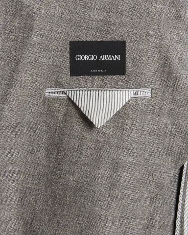 Giorgio Armani Men's Silk, Linen and Wool Double-Breasted Sport Coat | Thumbnail 6 Giorgio Armani Men's Silk, Linen and Wool Double-Breasted Sport Coat | Thumbnail 6