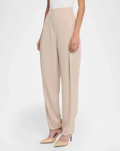 Emporio Armani Tapered Washed Twill Trousers | Thumbnail 4 Emporio Armani Tapered Washed Twill Trousers | Thumbnail 4
