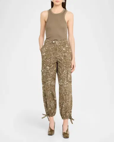 Cinq à Sept Garden Doodle Cargo Pants | Thumbnail 2 Cinq à Sept Garden Doodle Cargo Pants | Thumbnail 2