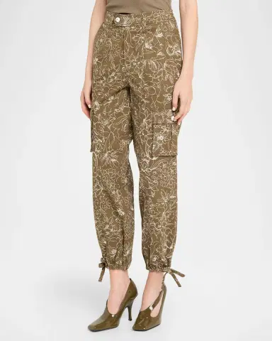 Cinq à Sept Garden Doodle Cargo Pants | Thumbnail 4 Cinq à Sept Garden Doodle Cargo Pants | Thumbnail 4