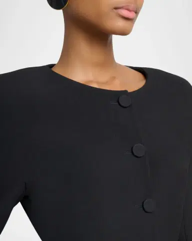 Chloé Jewel-Neck Tailored Wool Jacket | Thumbnail 5 Chloé Jewel-Neck Tailored Wool Jacket | Thumbnail 5