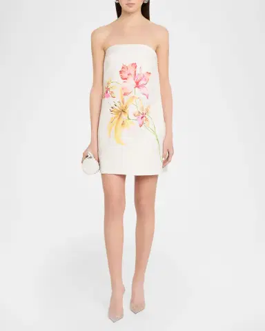 As It May Lilly Strapless Floral-Print Mini Dress | Thumbnail 2 As It May Lilly Strapless Floral-Print Mini Dress | Thumbnail 2