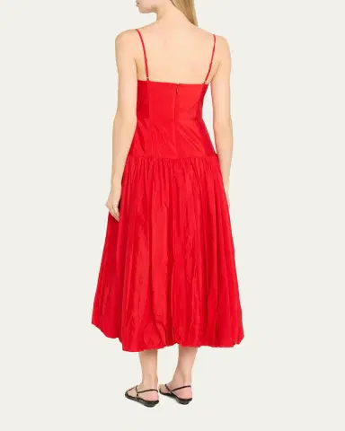 Cinq à Sept Fia Drop-Waist Bubble Midi Dress | Thumbnail 3 Cinq à Sept Fia Drop-Waist Bubble Midi Dress | Thumbnail 3