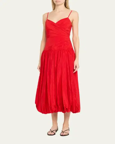 Cinq à Sept Fia Drop-Waist Bubble Midi Dress | Thumbnail 4 Cinq à Sept Fia Drop-Waist Bubble Midi Dress | Thumbnail 4