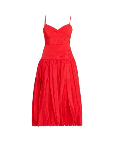 Cinq à Sept Fia Drop-Waist Bubble Midi Dress | Thumbnail 1 Cinq à Sept Fia Drop-Waist Bubble Midi Dress | Thumbnail 1