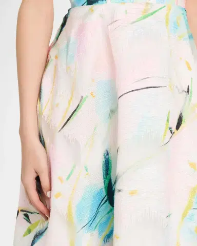 As It May Mika Strapless Jacquard Midi Dress | Thumbnail 5 As It May Mika Strapless Jacquard Midi Dress | Thumbnail 5