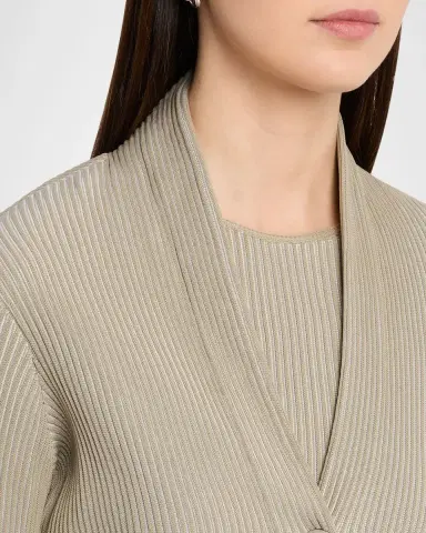 Emporio Armani Button-Down Rib Knit Cardigan | Thumbnail 5 Emporio Armani Button-Down Rib Knit Cardigan | Thumbnail 5