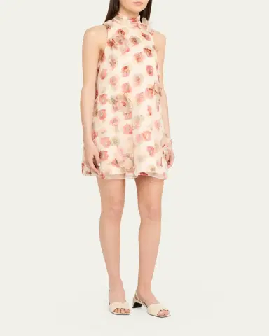 Cinq à Sept Sleeveless Floating Poplin Mini Dress | Thumbnail 4 Cinq à Sept Sleeveless Floating Poplin Mini Dress | Thumbnail 4