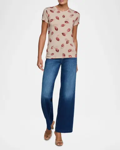 L'Agence Ressi Short-Sleeve Faded Kiss Tee | Thumbnail 2 L'Agence Ressi Short-Sleeve Faded Kiss Tee | Thumbnail 2